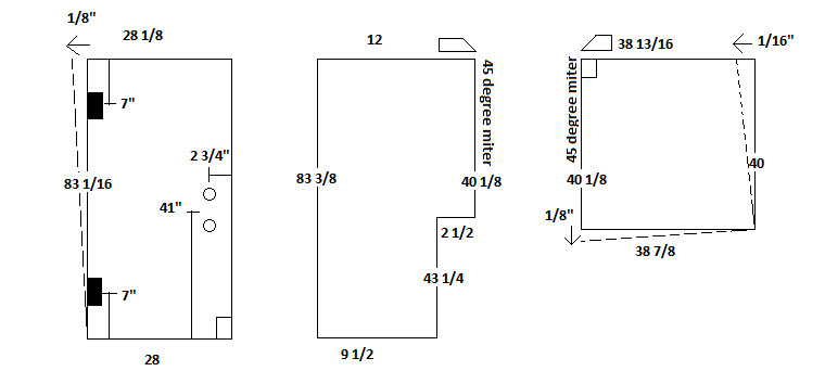 Frameless Shower Fabrication Drawing