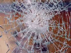 cracked glass