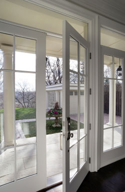 glass exterior doors