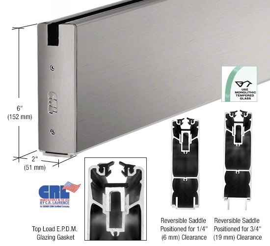 Fixed Glass Bottom Channel